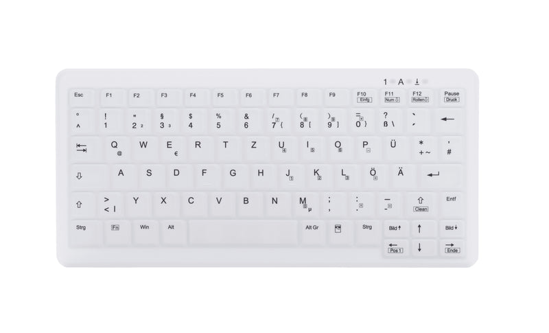 Contour Design Active Key Contour ClassicClean Medizinische Tastatur Abnehmbare Abdeckung Mini Kabelgebunden Weiß DE C4110