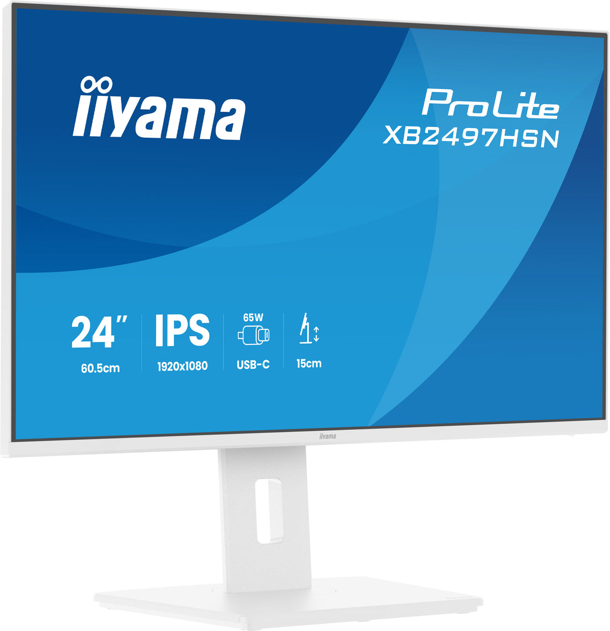iiyama ProLite XB2497HSN-W1 Écran d'ordinateur 60,5 cm (23.8") 1920 x 1080 pixels Full HD LED Blanc