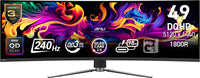 MSI MPG 491CQPX QD-OLED Computer Monitor 124.5 cm (49") 5120 x 1440 Pixels Dual QHD Black