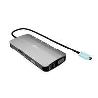 i-tec USB-C Métal Nano Station d'accueil 3x Écran (DP, HDMI et VGA) + Power Delivery 100 W