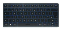 CHERRY KW 7100 MINI BT Tastatur Universal Bluetooth QWERTY UK Englisch Blau