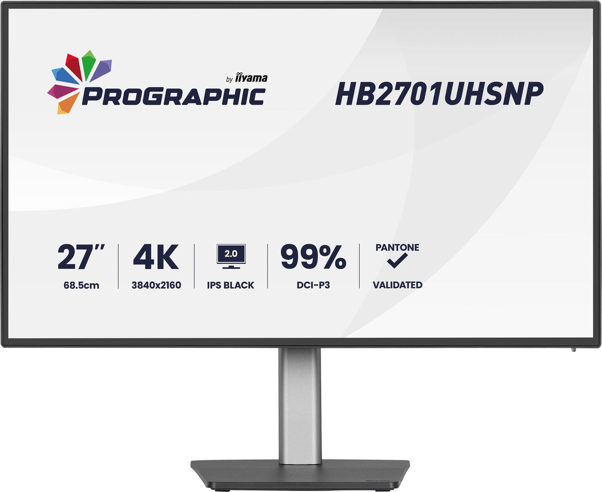 iiyama PROGRAPHIC HB2701UHSNP-B1 Computerbildschirm 68,6 cm (27") 3840 x 2160 Pixel 4K Ultra HD LCD Schwarz