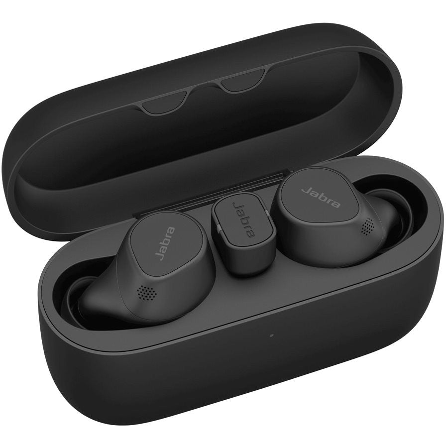 JABRA Evolve2 Buds UC Écouteurs sans fil true wireless avec micro intra-auriculaires Bluetooth annulation active du bruit USB-C via adaptateur BT noir Zoom