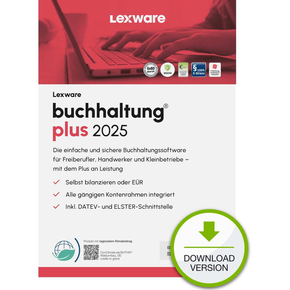 Lexware Buchhaltung Plus 2025 - 1 Device. 1 Year - ESD-DownloadESD