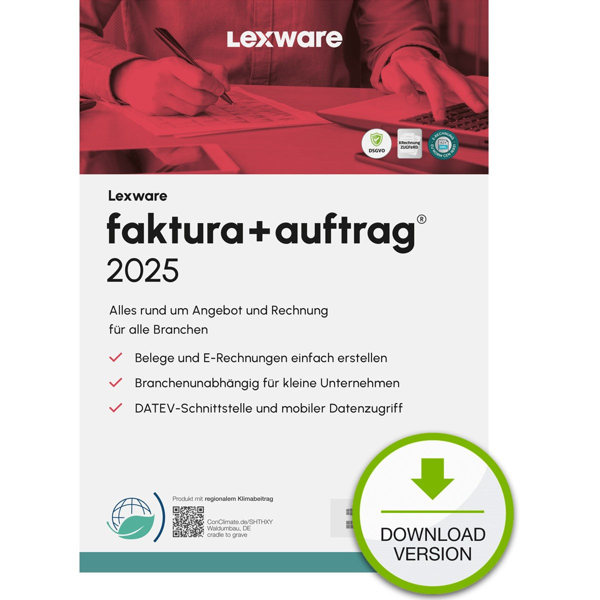 Lexware Faktura+Auftrag 2025 - 1 Device. 1 Year - ESD-DownloadESD
