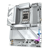GIGABYTE X870 AORUS ELITE X3D ICE Mainboard - Unterstützt AMD Ryzen 9000 Prozessoren, 16+2+2 Phasen Digital-VRM, bis zu 9000Hz DDR5 (OC), 2xPCIe 5.0 + 2xPCIe 4.0, Wi-Fi 7, 2.5GbE LAN, USB 4