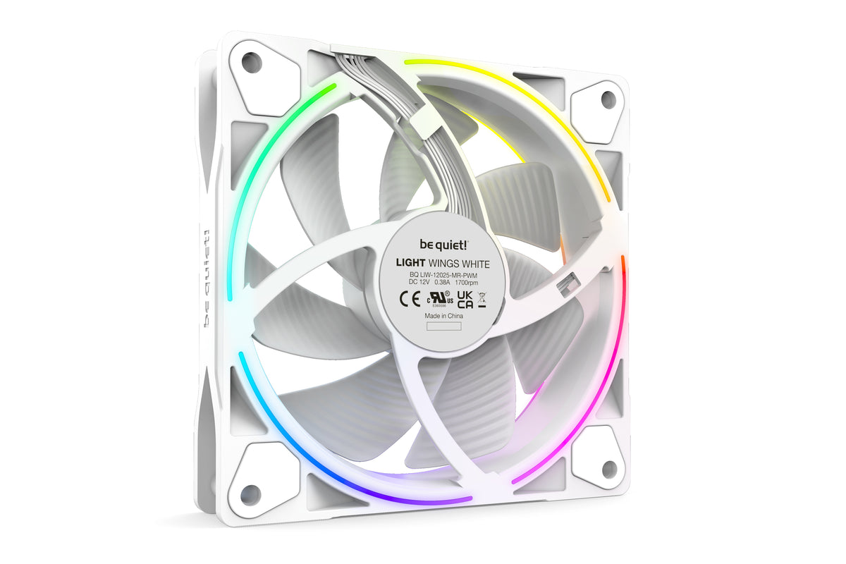 be quiet! Light Wings White | 120mm PWM Triple Pack Computergehäuse Ventilator 12 cm Weiß 3 Stück(e)