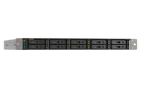 QNAP TS-h1090FU NAS Rack (1U) EPYC 7302P 64 GB DDR4 0 TB QuTS hero Schwarz, Grau