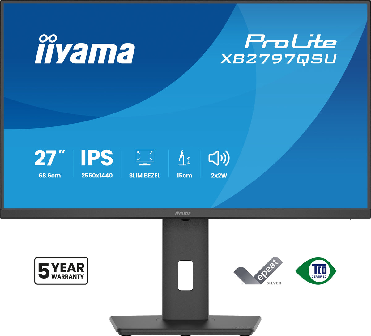 iiyama ProLite XB2797QSU-B1 Computerbildschirm 68,6 cm (27") 2560 x 1440 Pixel Quad HD LED Schwarz