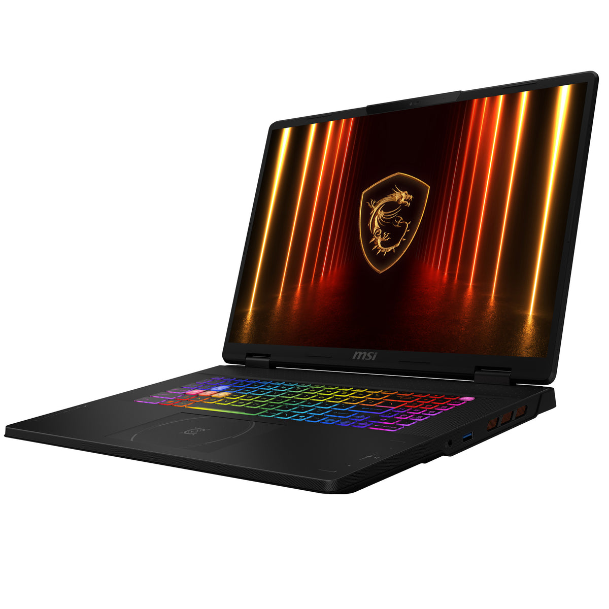 MSI Crosshair A18 HX A8WFKG-044FR AMD Ryzen™ 9 8940HX Laptop 45,7 cm (18") Quad HD+ 32 GB DDR5-SDRAM 1 TB SSD NVIDIA GeForce RTX 5060 Laptop GPU Wi-Fi 6E (802.11ax) Windows 11 Home Schwarz AZERTY Französisch