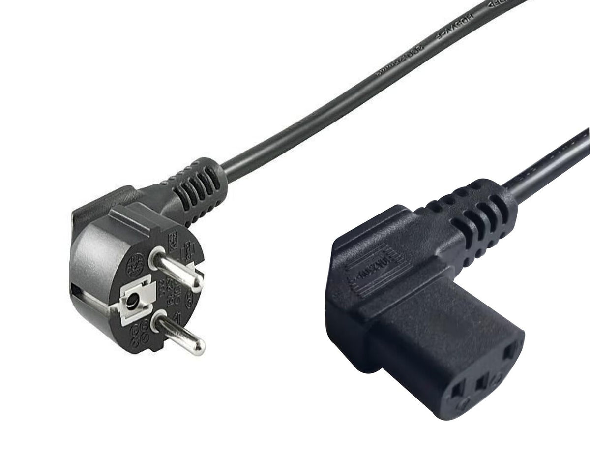 Microconnect PE010510 Stromkabel Schwarz 1 m CEE7/7 C13-Koppler
