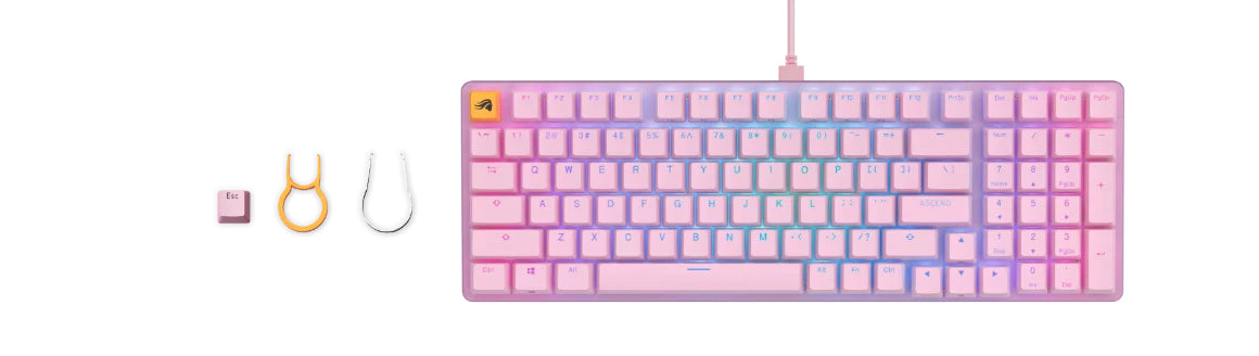 Glorious Gaming GMMK 2 Tastatur USB US Englisch Pink