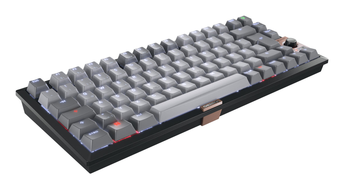 CHERRY KW 300 MX Tastatur Haus USB + Bluetooth QWERTZ Deutsch Schwarz, Kupfer, Grau