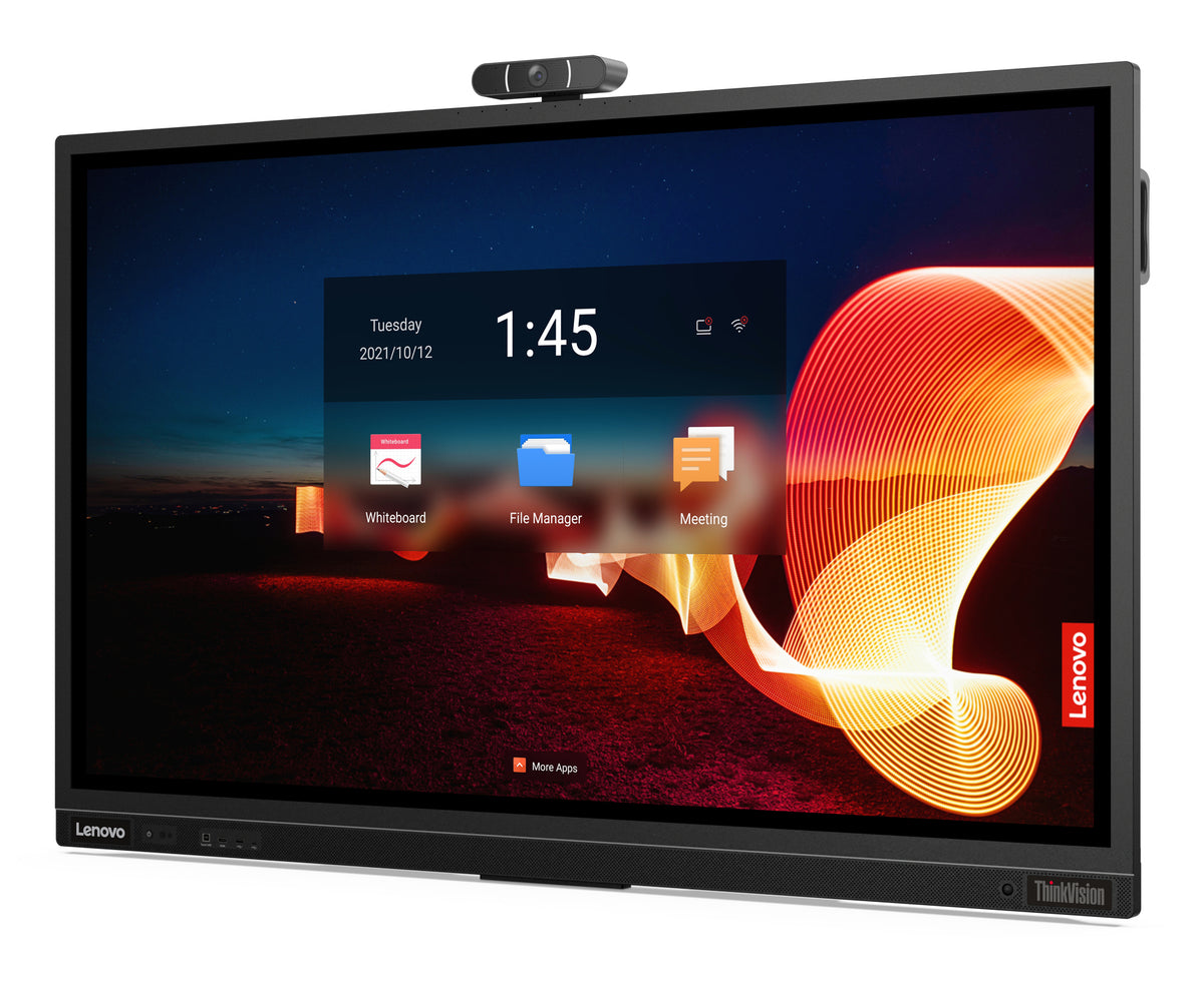 Lenovo ThinkVision T65 Computerbildschirm 165,1 cm (65") 3840 x 2160 Pixel 4K Ultra HD LED Touchscreen Schwarz