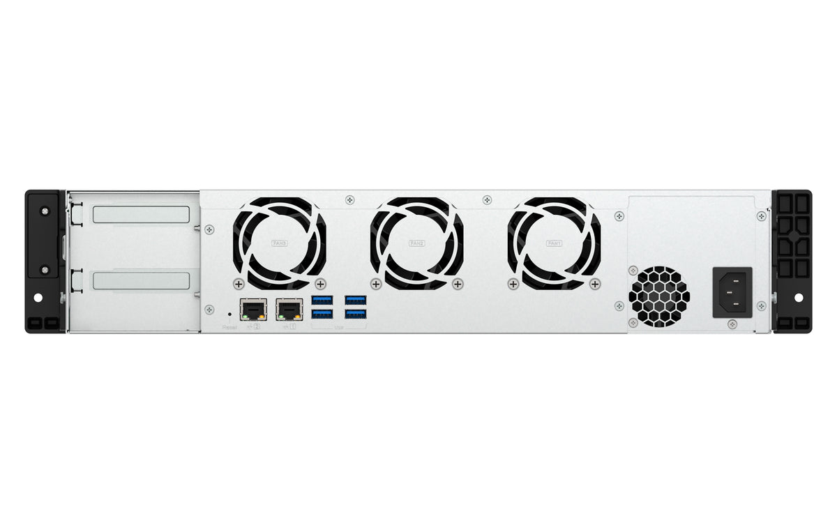 QNAP TS-855EU-8G NAS & Storage Server Rack (2U) Intel Atom® C5125 8GB DDR4 0TB QuTS hero Black