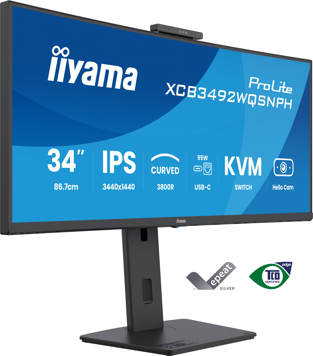 iiyama ProLite XCB3492WQSNPH Computerbildschirm 86,4 cm (34") 3440 x 1440 Pixel UltraWide Quad HD LED Schwarz