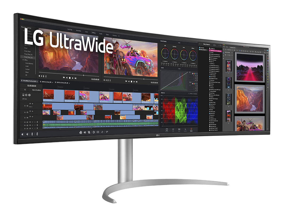 LG 49BQ95C-W Computerbildschirm 124,5 cm (49") 5120 x 1440 Pixel UltraWide Dual Quad HD Weiß
