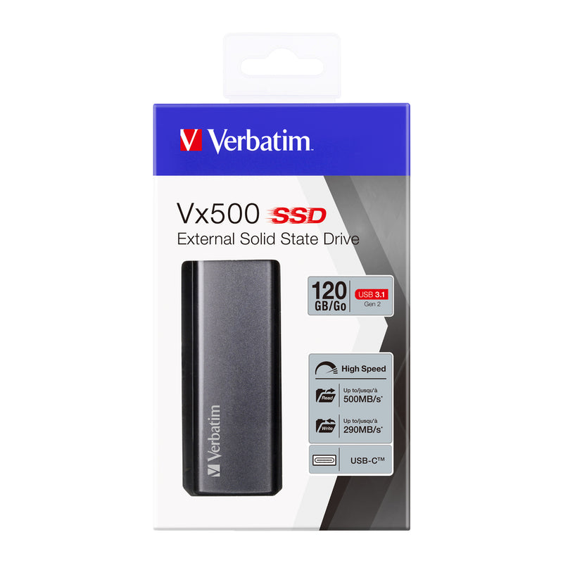 Verbatim Vx500 Externes SSD-Laufwerk USB 3.1 Gen 2 120 GB