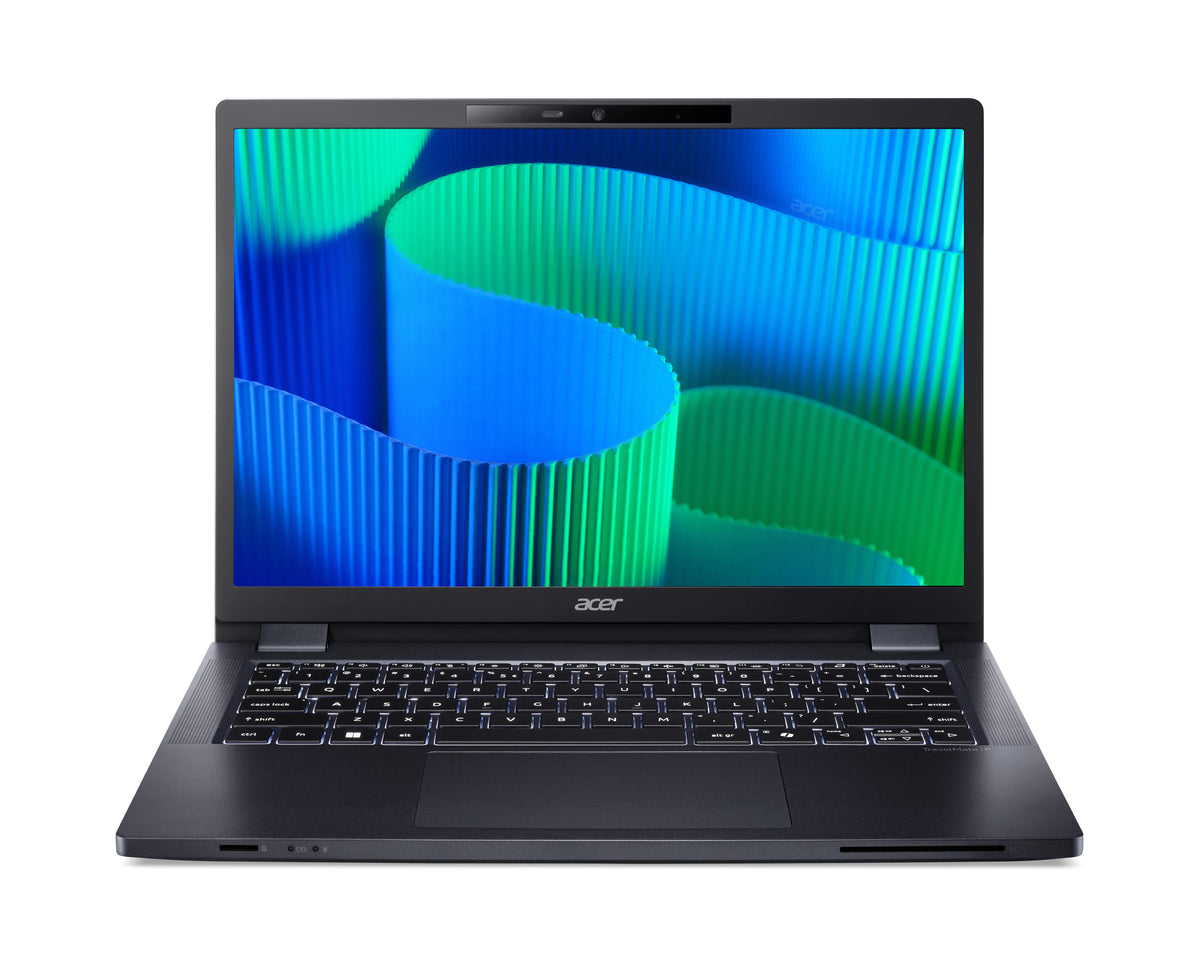 Acer TravelMate P4 TMP414-42-TCO-R86F AMD Ryzen™ 3 8440U Laptop 35,6 cm (14") WUXGA 16 GB 512 GB SSD Wi-Fi 6E (802.11ax) Windows 11 Pro Blau