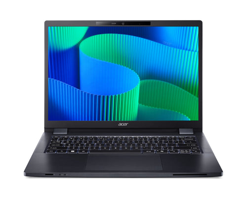 Acer TravelMate P4 TMP414-42-TCO-R86F AMD Ryzen™ 3 8440U Laptop 35,6 cm (14") WUXGA 16 GB 512 GB SSD Wi-Fi 6E (802.11ax) Windows 11 Pro Blau
