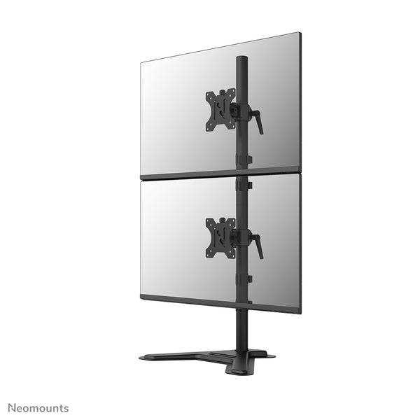 Neomounts DS45-600BL2V Supporto per monitor per due schermi 10-32"