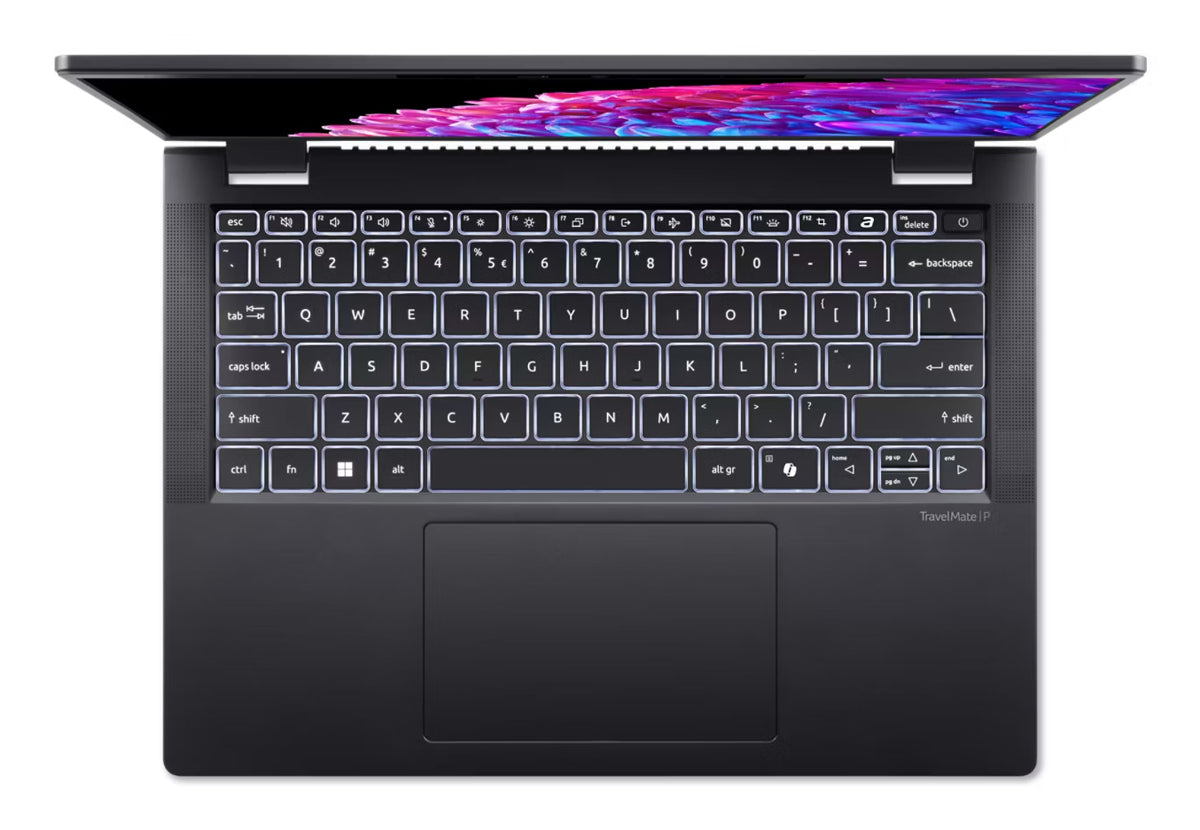 Acer TravelMate P6 TMP614-73-TCO-79JZ Intel Core Ultra 7 155H Laptop 35,6 cm (14") WUXGA 16 GB LPDDR5x-SDRAM 512 GB SSD Wi-Fi 7 (802.11be) Windows 11 Pro Schwarz
