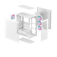 DeepCool CG580 4F WH Midi Tower Weiß