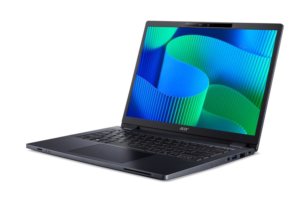 Acer TravelMate P4 TMP414-42-TCO-R86F AMD Ryzen™ 3 8440U Laptop 35,6 cm (14") WUXGA 16 GB 512 GB SSD Wi-Fi 6E (802.11ax) Windows 11 Pro Blau