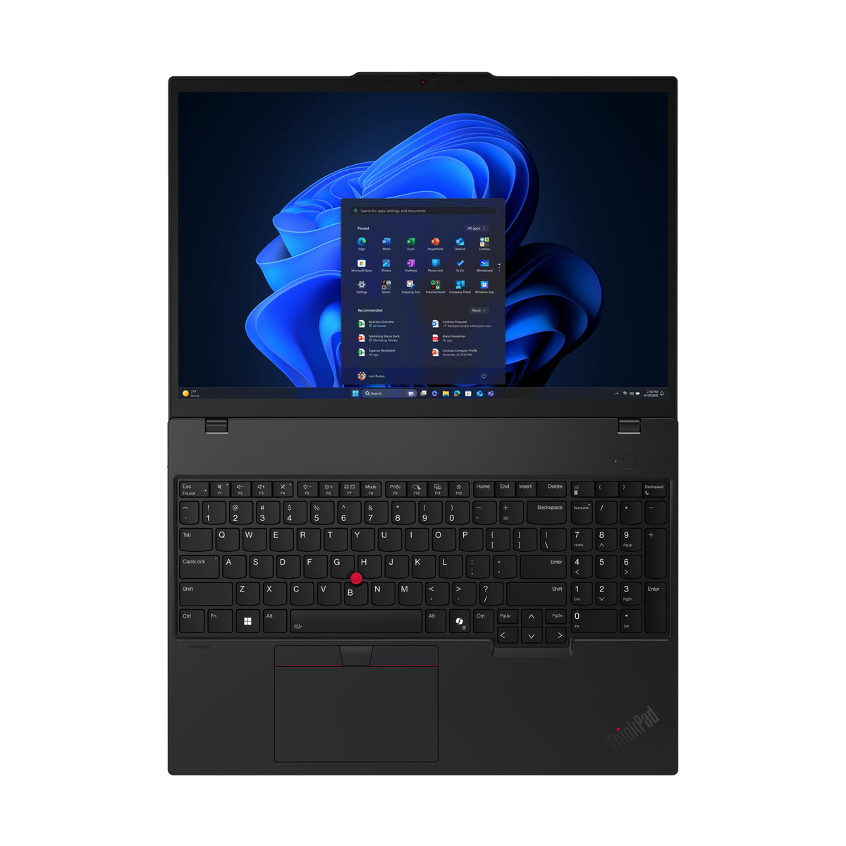 Lenovo ThinkPad T16 Gen 4 (Intel) Copilot+ PC Intel Core Ultra 5 226V Laptop 40,6 cm (16") WUXGA 16 GB 512 GB SSD Wi-Fi 7 (802.11be) Windows 11 Pro Deutsch Schwarz