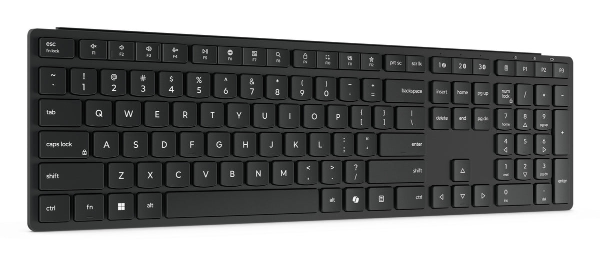 Lenovo 4Y41S04673 Tastatur Heimbüro RF Wireless + Bluetooth Deutsch Schwarz