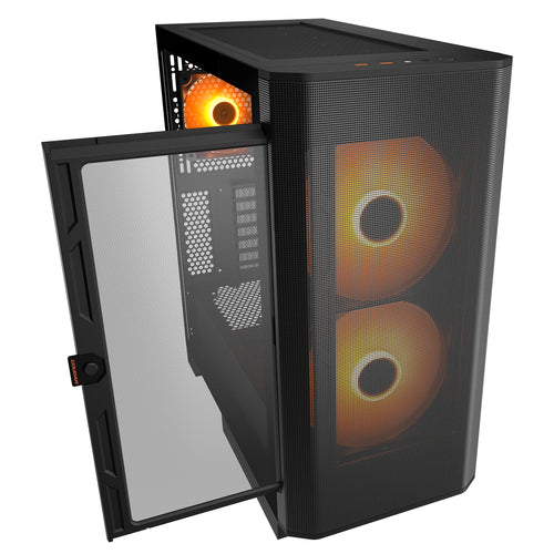 Midi COUGAR Airface FLO, ARGB, Schwarz