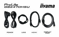 iiyama G-MASTER GB2470HSU-B6 Computerbildschirm 60,5 cm (23.8") 1920 x 1080 Pixel Full HD LCD Schwarz