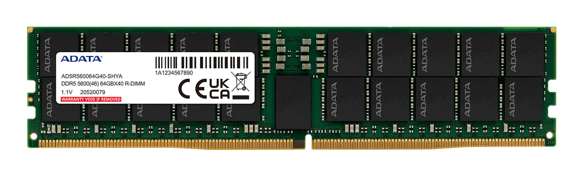 ADATA AD5R560032G20-SHYA Speichermodul 32 GB 1 x 32 GB DDR5 5600 MT/s 288-pin DIMM ECC