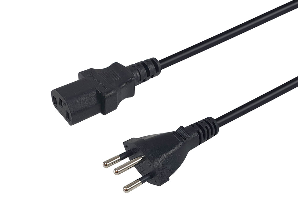 Equip Hochwertiges Netzkabel, T12 auf C13, 5,0m
