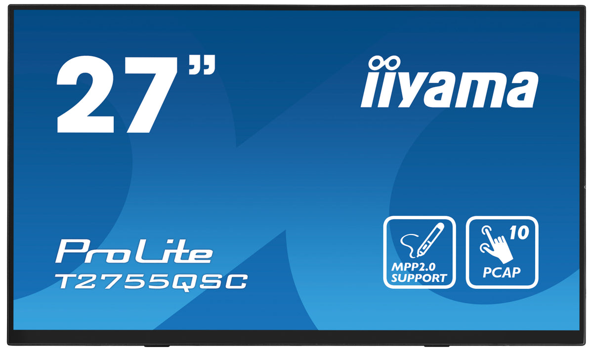 iiyama ProLite T2755QSC-B1 Computerbildschirm 68,6 cm (27") 2560 x 1440 Pixel Quad HD LCD Touchscreen Schwarz