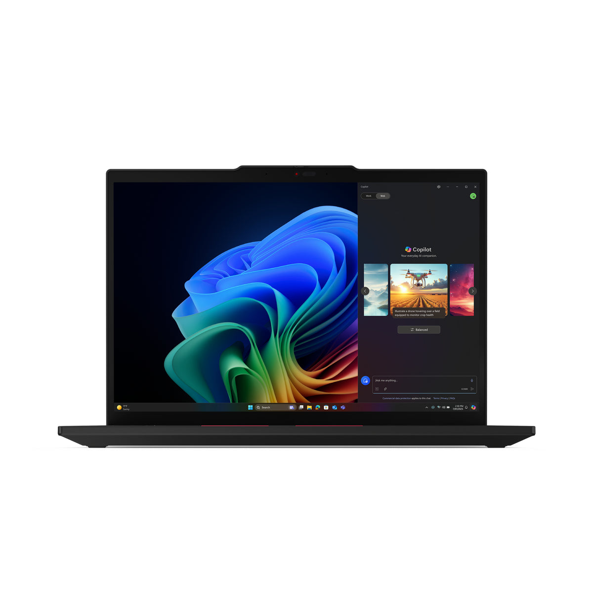 Lenovo ThinkPad T14 Gen 6 (AMD) Copilot+ PC AMD Ryzen AI 7 350 Laptop 35,6 cm (14") WUXGA 32 GB DDR5-SDRAM 1 TB SSD Wi-Fi 7 (802.11be) Windows 11 Pro Deutsch Schwarz