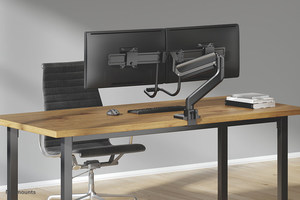 Neomounts DS75-450BL2 Monitorarm 17-32" - Gasfeder - Topfix - 180°-Stopp