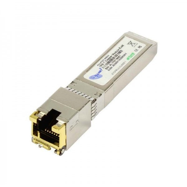 ALLNET Switch Modul ALL4767-INDU SFP+(Mini-GBIC). 10Gbit. RJ45(TP). uncodiert. Industrial -40/+85 Grad.