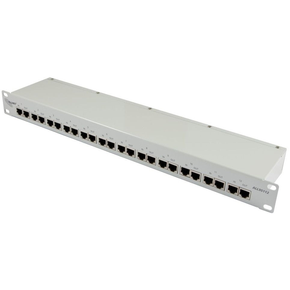 Z ALLNET TP Cat 6 Überspannungs / Blitzschutz 12Port ALL95112 auch ALL-IP