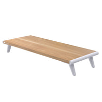 Techly ICA-MS 389 Flachbildschirm-Tischhalterung Tisch/Bank Weiß, Holz