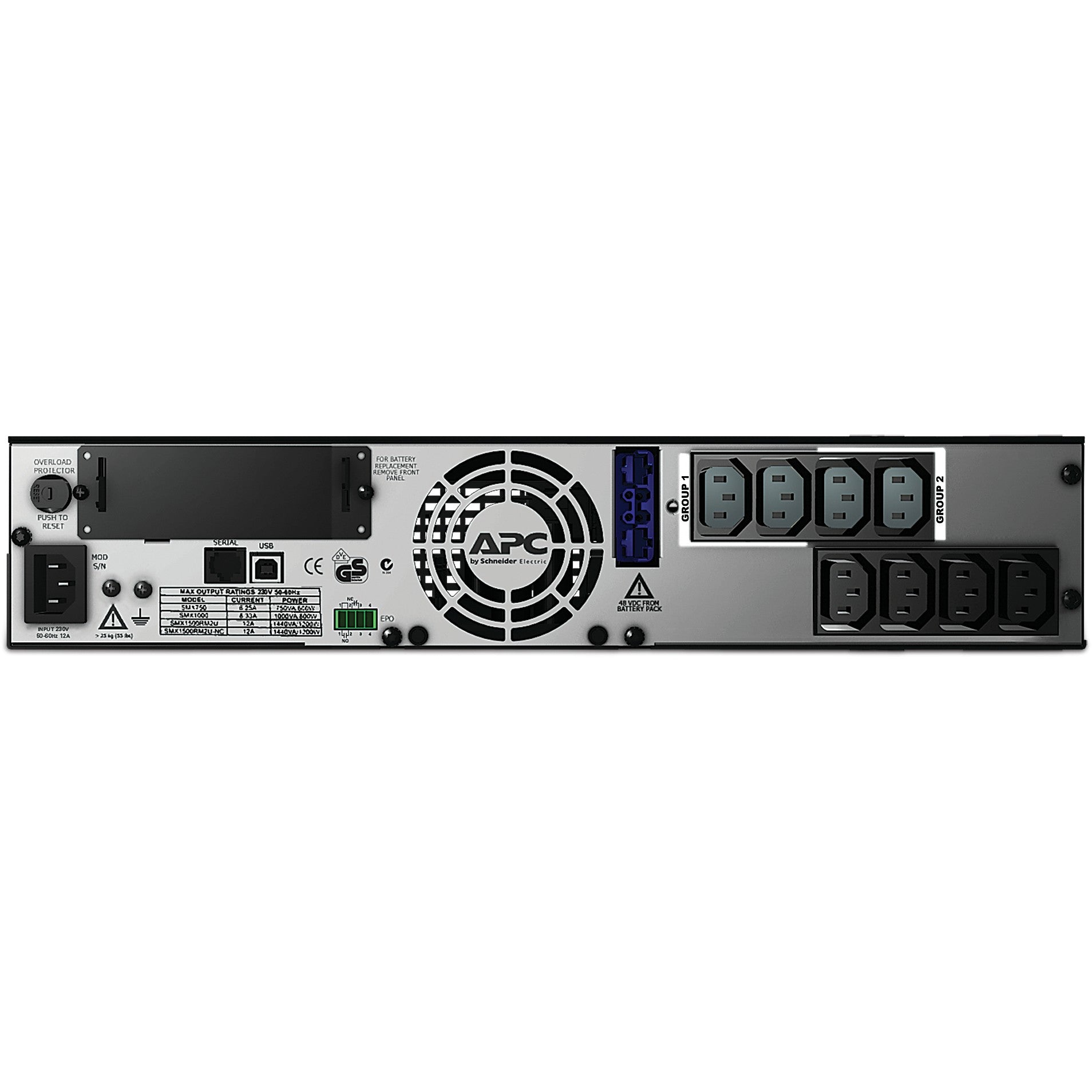 APC Smart-UPS X Rack/Tower 2HE SMX1000I 1000VA 800W Line Interactive