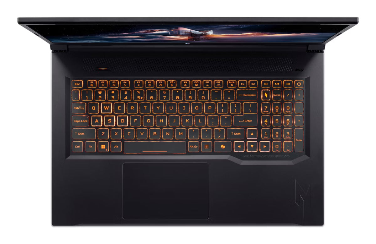 Acer Nitro V 17 AI ANV17-41-R70J Copilot+ PC AMD Ryzen™ 7 260 Laptop 43,9 cm (17.3") Full HD 16 GB DDR5-SDRAM 1 TB SSD NVIDIA GeForce RTX 5060 Wi-Fi 6 (802.11ax) Windows 11 Home Schwarz