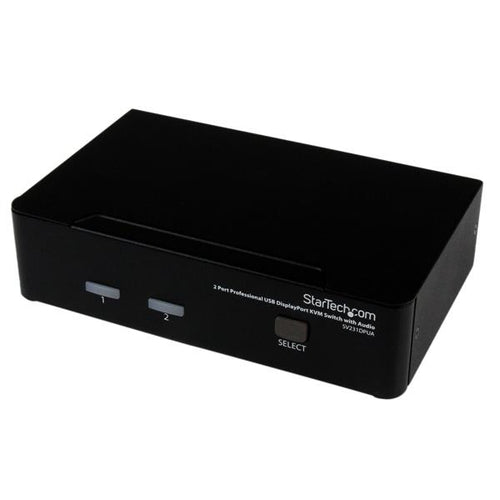 STARTECH.COM 2 Port Professional USB DisplayPort KVM Switch with Audio