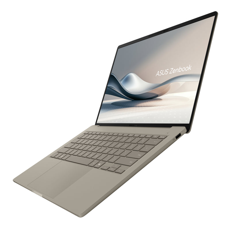 ASUS Zenbook A14 UX3407QA-QD502W Copilot+ PC Snapdragon X1-26-100 Laptop 35,6 cm (14") WUXGA 32 GB LPDDR5x-SDRAM 1 TB SSD Wi-Fi 6E (802.11ax) Windows 11 Home Beige