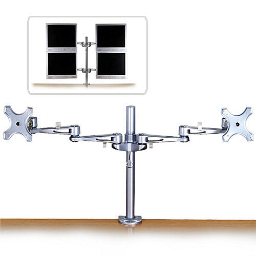 Lindy 40697 Flachbildschirm-Tischhalterung Tisch/Bank Silber
