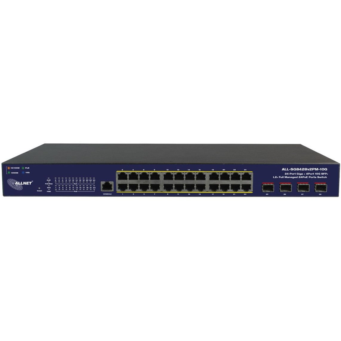 24+4P Allnet ALL-SG8428v2FPM-10G POE M