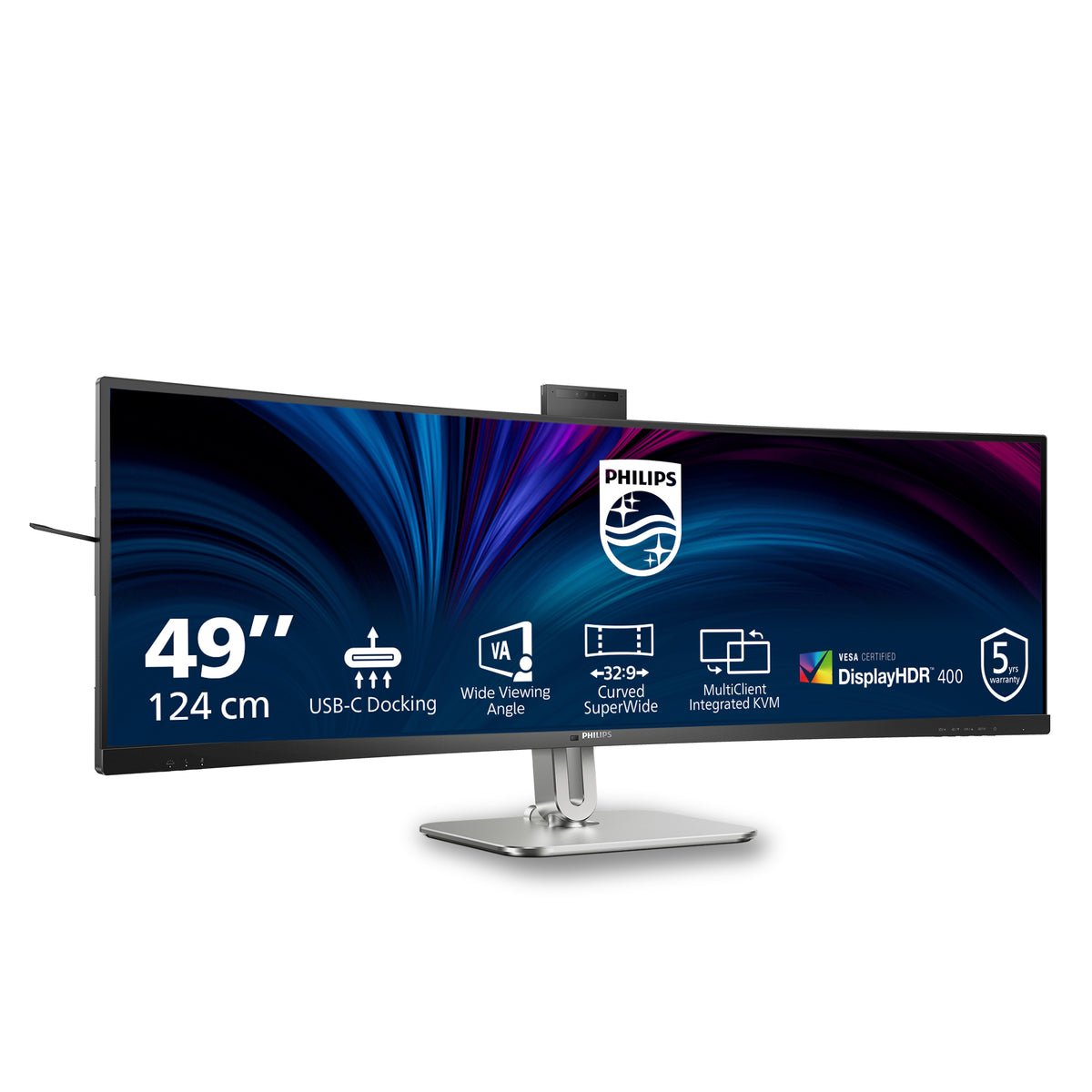Philips 5000 series 49B2U5900CH/00 Computerbildschirm 124 cm (48.8") 5120 x 1440 Pixel Dual QHD LCD Schwarz