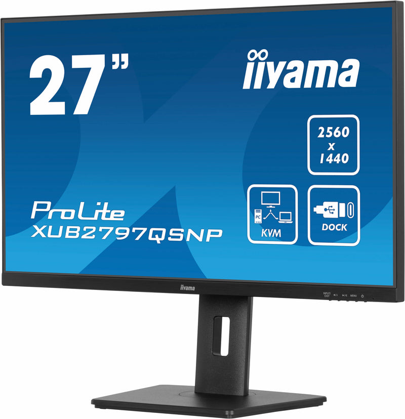 iiyama ProLite XUB2797QSNP-B1 Computerbildschirm 68,6 cm (27") 2560 x 1440 Pixel Quad HD LED Schwarz