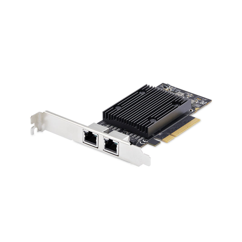 StarTech.com 2-Port PCIe 10Gb Ethernet Netzwerkkarte, 10GbE Network Interface Card, Broadcom BCM57416 Chipsatz, Dual RJ45 10GBase-T/Gigabit, NIC-Karte, TAA