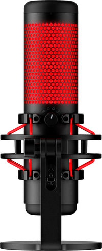 HyperX QuadCast - USB Microphone (Black-Red) - Red Lighting Rot PC-Mikrofon
